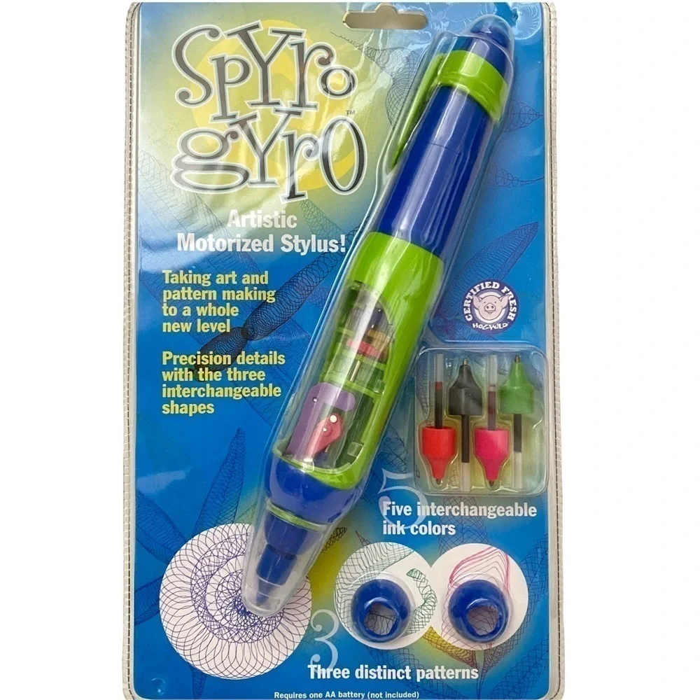 Hog Wild Spyro Gyro Artistic Motorized Stylus 3 Patterns Batteries Not Included